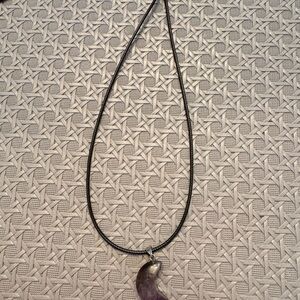 Elegant Amethyst  Purple Pendant Necklace